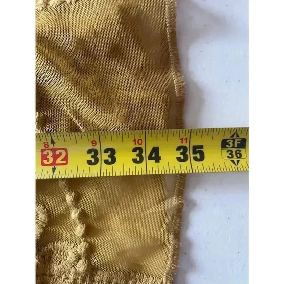 Women's Umgee Yellow Lace Kimono Oversized Medium EUC! - Picture 10 of 11